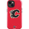 NHL Calgary Flames Solid Background iPhone 14 Plus Impact Case