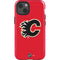 NHL Calgary Flames Solid Background iPhone 14 Impact Case