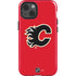 NHL Calgary Flames Solid Background iPhone 14 Impact Case