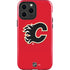 NHL Calgary Flames Solid Background iPhone 14 Pro Max Impact Case