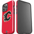 NHL Calgary Flames Solid Background iPhone 14 Pro Max Impact Case