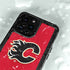 NHL Calgary Flames Solid Background iPhone 14 Pro Max Waterproof Case