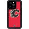 NHL Calgary Flames Solid Background iPhone 14 Pro Waterproof Case