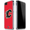 NHL Calgary Flames Solid Background iPhone SE (2nd & 3rd Gen) Clear Case