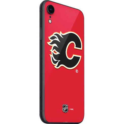 NHL Calgary Flames Solid Background iPhone SE (2nd & 3rd Gen) Skin