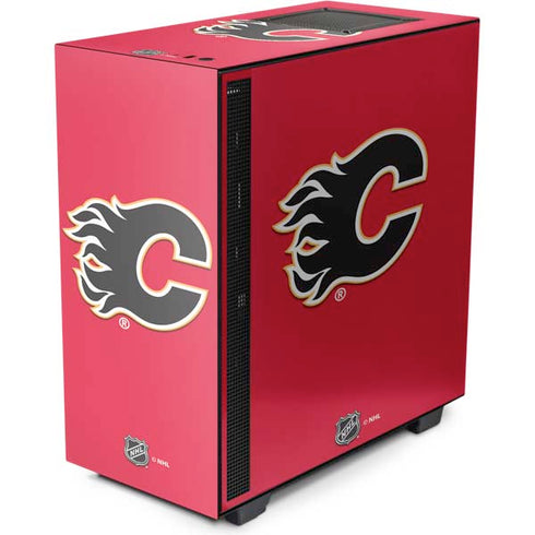 NHL Calgary Flames Solid Background NZXT H510 Compact ATX Mid-Tower Case Skin