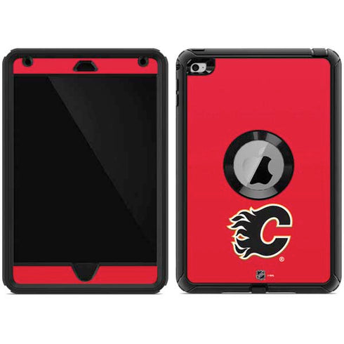 NHL Calgary Flames Solid Background Otterbox Defender iPad Skin