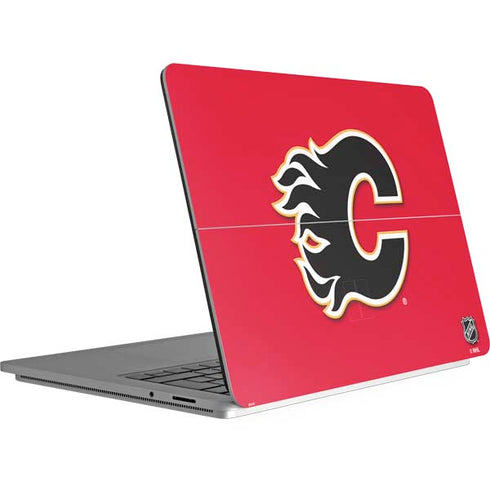 NHL Calgary Flames Solid Background Surface Laptop Studio Skin