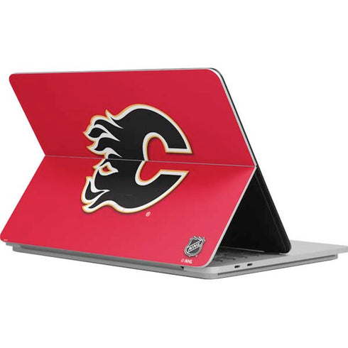 NHL Calgary Flames Solid Background Surface Laptop Studio Skin