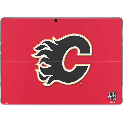 NHL Calgary Flames Solid Background Surface Pro 9 Skin