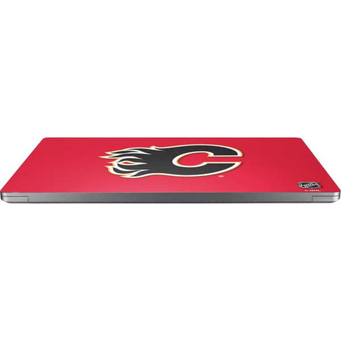 NHL Calgary Flames Solid Background Universal Laptop 15in (12.2 x 8.8in) Skin