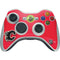 NHL Calgary Flames Solid Background Xbox 360 Wireless Controller Skin