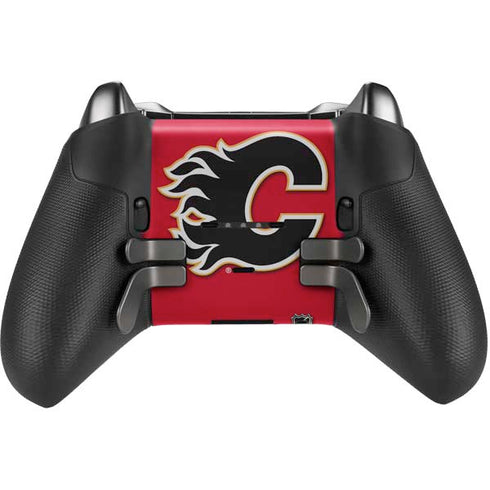 NHL Calgary Flames Solid Background Xbox Elite Wireless Controller Series 2 Skin