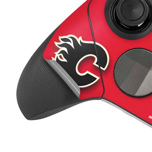 NHL Calgary Flames Solid Background Xbox Elite Wireless Controller Series 2 Skin