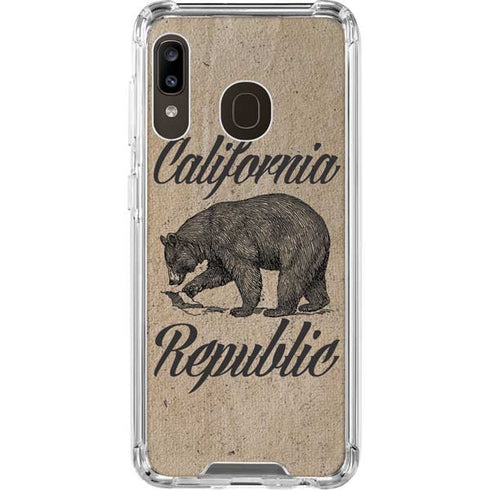 Cali Republic Vintage Galaxy A30 Clear Case