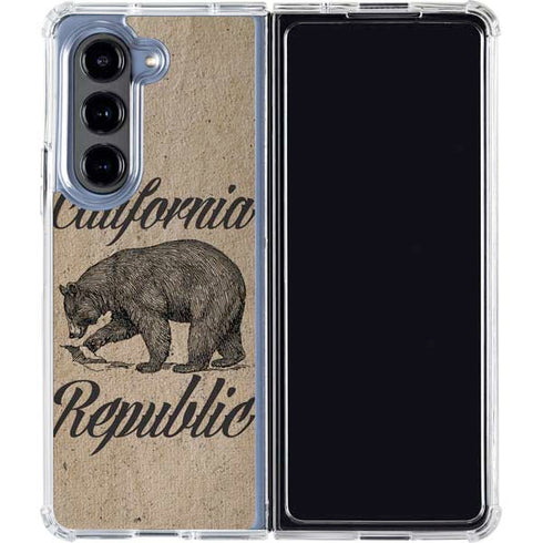 Cali Republic Vintage Galaxy Z Fold5 5G Clear Case
