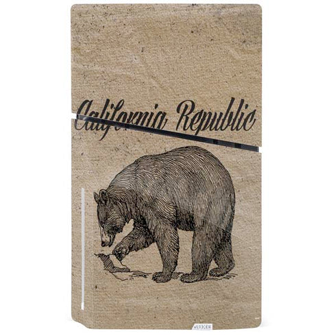Cali Republic Vintage PS5 Slim Disk Console Skin