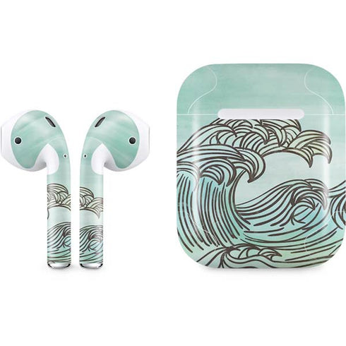 California Big Wave Apple AirPods Skin