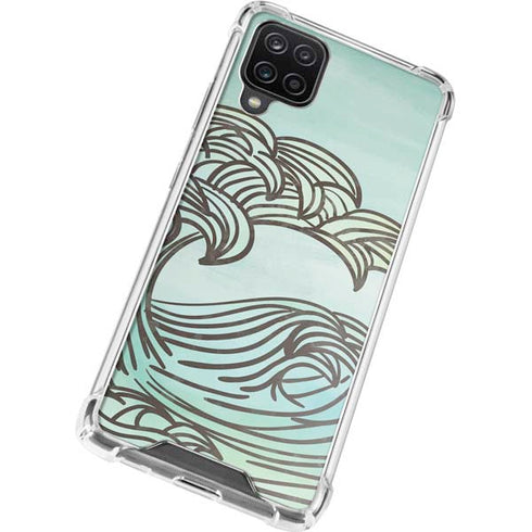 California Big Wave Galaxy A12 Clear Case