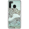 California Big Wave Galaxy A21 Clear Case