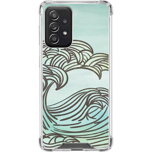 California Big Wave Galaxy A52 5G Clear Case