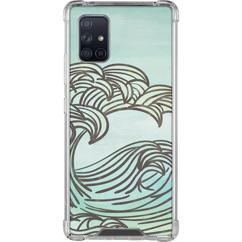 California Big Wave Galaxy A71 5G Clear Case