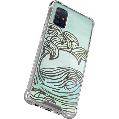 California Big Wave Galaxy A71 5G Clear Case