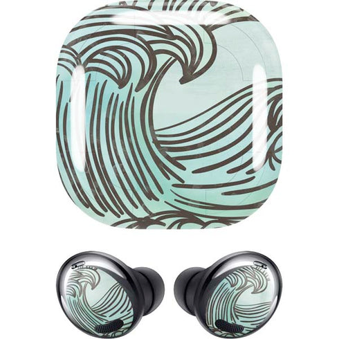 California Big Wave Galaxy Buds Pro Skin