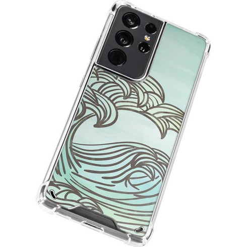 California Big Wave Galaxy S21 Ultra 5G Clear Case