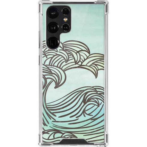 California Big Wave Galaxy S22 Ultra Clear Case