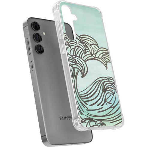 California Big Wave Galaxy S24 Plus Clear Case