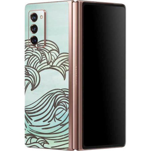 California Big Wave Galaxy Z Fold2 5G Skin
