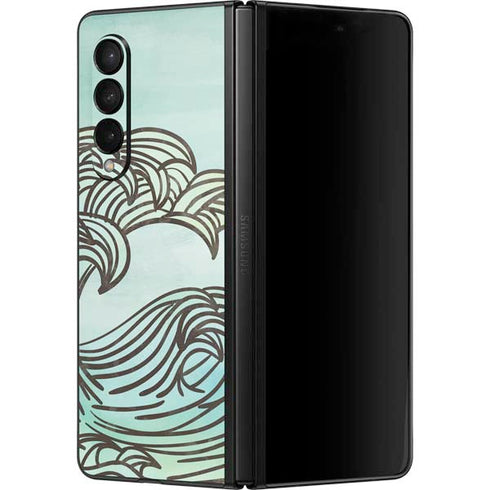 California Big Wave Galaxy Z Fold3 5G Skin