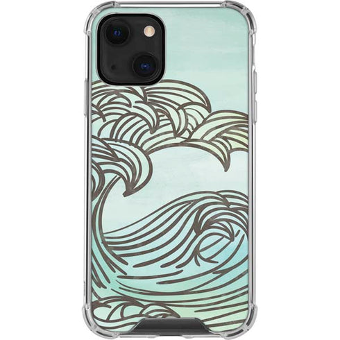 California Big Wave iPhone 13 Mini Clear Case