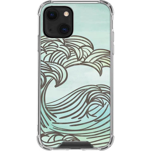 California Big Wave iPhone 14 Plus Clear Case