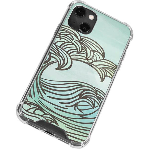 California Big Wave iPhone 14 Plus Clear Case