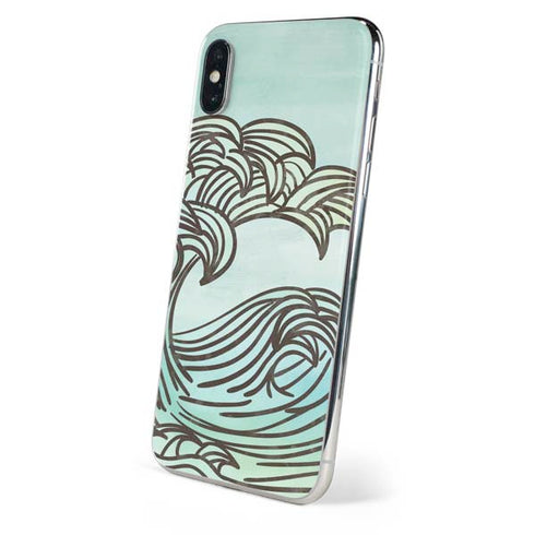 California Big Wave iPhone XS Skin