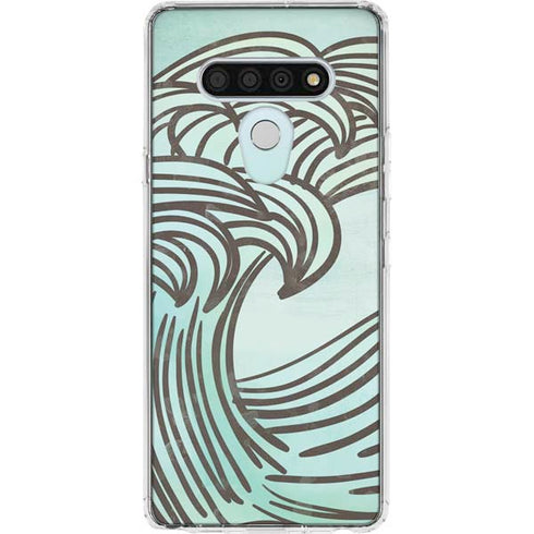 California Big Wave LG Stylo 6 Clear Case