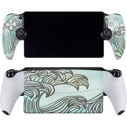 California Big Wave PlayStation Portal Remote Player Skin