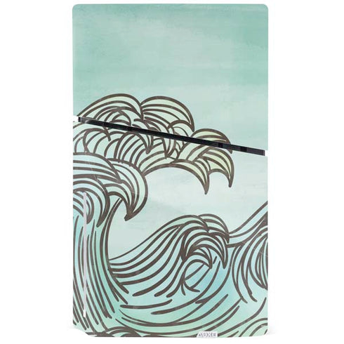 California Big Wave PS5 Slim Disk Bundle Skin