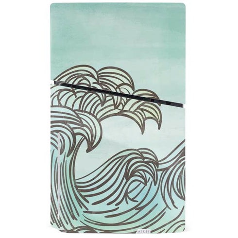 California Big Wave PS5 Slim Disk Console Skin