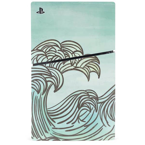 California Big Wave PS5 Slim Digital Edition Bundle Skin