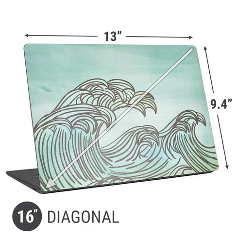 California Big Wave Universal Laptop 16in (13 x 9.4in) Skin