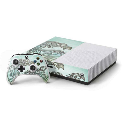 California Big Wave Xbox One S Console and Controller Bundle Skin