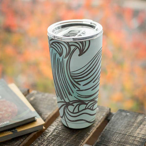 California Big Wave Yeti 20oz Tumbler Skin