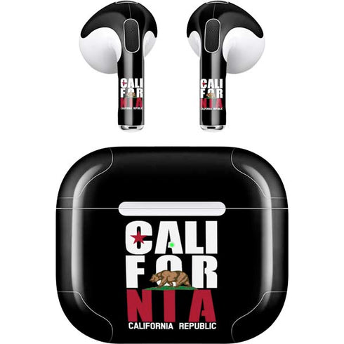 California Black Block Apple AirPods (3rd Gen 2021) Skin