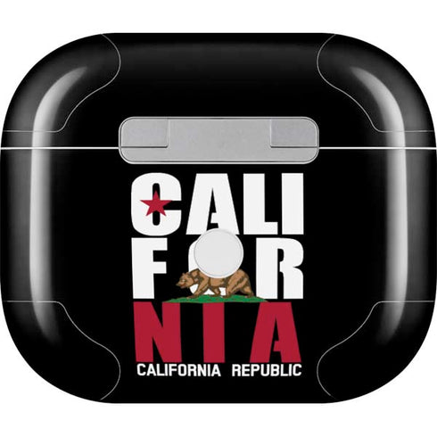 California Black Block Apple AirPods (3rd Gen 2021) Skin