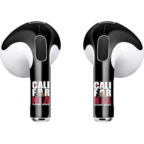 California Black Block Apple AirPods (3rd Gen 2021) Skin