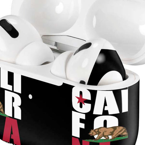 California Black Block Apple AirPods Pro Skin