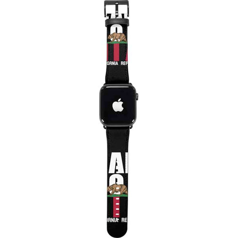 California Black Block Apple Watch Band 42-44mm